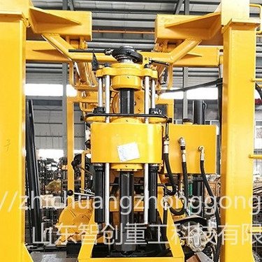 智创 ZC-1 HZ-130YY型钻机 四轮牵引式水井钻机 厂塔架液压起落式钻机