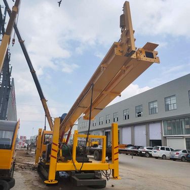 6米长螺旋钻机 建筑地基长螺旋钻机 履带式螺旋打孔机