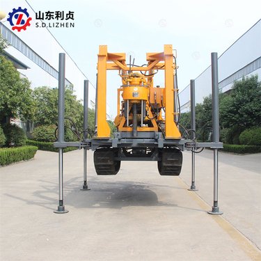 200m多功能液压钻机 回转式勘探取芯 履带款民用打井机 高支腿好装车