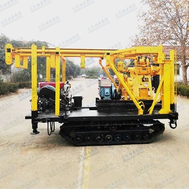 龙门架履带岩土取样钻机 工程山地岩层打井机 勘察取芯设备