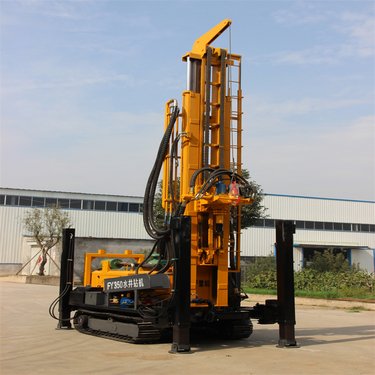 450米地质勘探钻机 取芯支架式农用打井机 22马力手摇式水井钻机