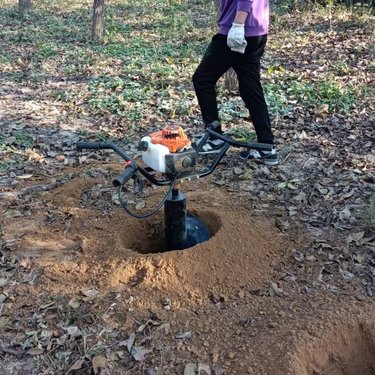 斜坡打孔钻机 诺源ZE-5 山体支护基坑建设螺旋钻土机