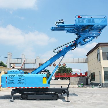 山体护坡支护钻机 履带式锚固钻机 高臂锚杆钻机360°螺旋