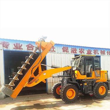 厂家铲车式打桩机 电线杆打桩钻孔机 多功能装载式钻机