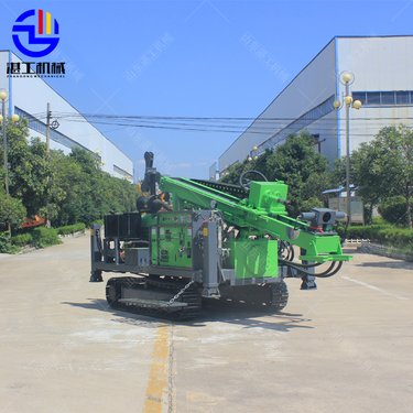 全液压取芯钻机 钢制履带岩心钻机 600m 动力头自动左侧移机提钻