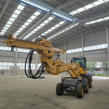 地基轮胎式隧道钻机 多功能液压凿岩钻机 边坡支护钻机行驶稳定性好