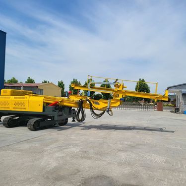 隧道钻机 多功能角度调节履带式高举升锚杆钻孔机 全液压冲击钻机