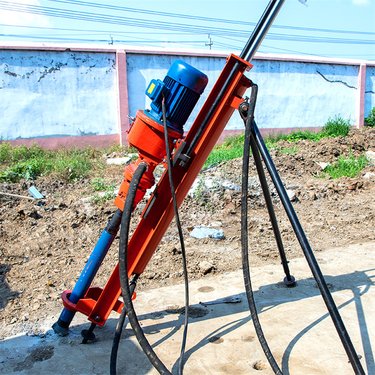 浙江温州边坡支护爆破孔潜孔钻机重庆气电联动工程护坡凿岩机