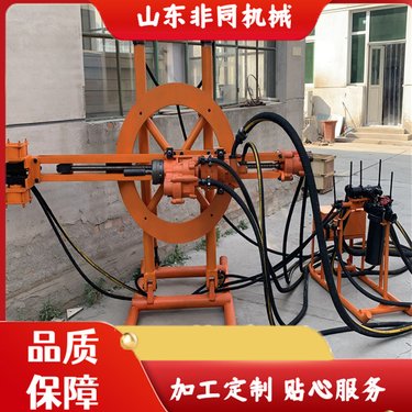铁矿使用YGZ90导轨式凿岩机 30米气动深孔钻机 360°圆盘钻