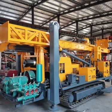 JDL-350机械顶驱水气两用钻机 履带款地质勘探钻井机 深水井设备