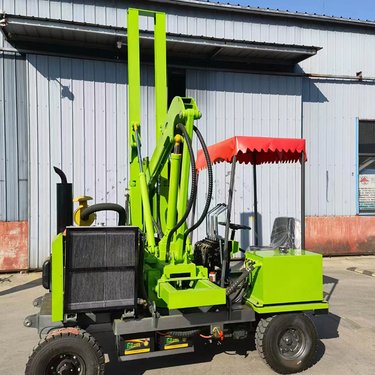 护栏打桩机波形围栏压桩机公路多功能钻机器