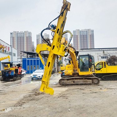 移动方便装载打桩机 挖改凿岩勾机岩石钻孔机 挖机改钻机