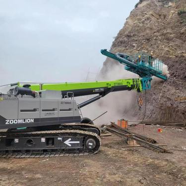 高边坡支护锚杆钻机 汽车吊加装潜孔钻 液压操作拆装方便