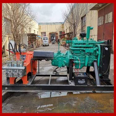 GZB-90E瓦式高压注浆泵 高压旋喷软基处理桩机 高速路下沉加固旋喷钻机