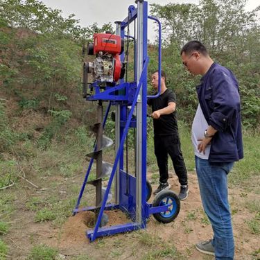 雷力 H370清理管桩芯螺旋钻机图片 钻桩孔取泥巴神器 挖桩掏土机