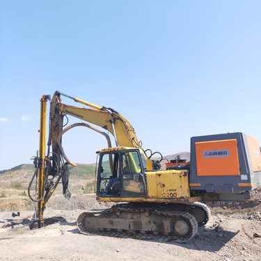 矿山挖改钻液压凿岩机 挖改式潜孔钻机 360度全方位打孔钻机