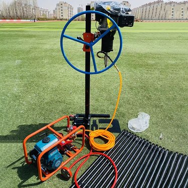 汽油款立式背负式打孔机岩土钻孔取芯机浅层立架式背包钻机