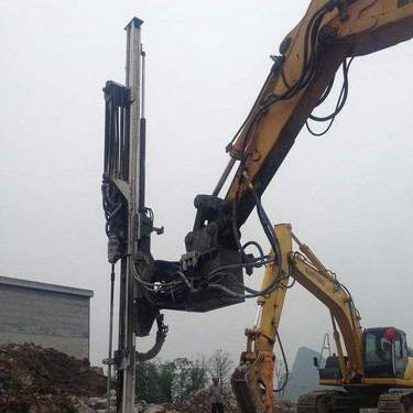 挖机改装旋挖钻机 伸缩臂 挖改钻机厂家上门安装