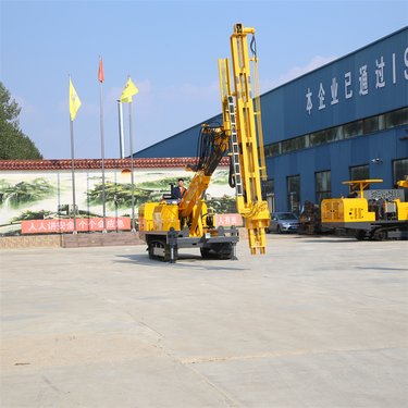 矿山隧道工程钻机 履带式深基坑潜孔钻孔机 油电两用打孔机