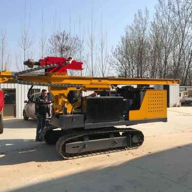 履带式液压钻机 光伏打桩机 多功能螺旋钻孔机