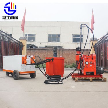 湛工11KW注浆加固钻机 小型水泥压浆机 后退式打孔注浆一体机源头