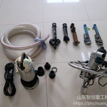 智创70多功能小型便携式电动打井机 农田灌溉水井打井钻机 现货供应