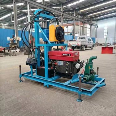 中旺柴油液压打井钻机 电动升降打孔打井电力钻井机 取芯打井机