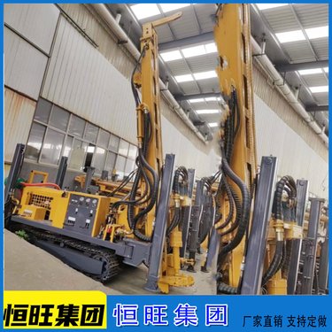 履带式反循环取芯钻机双通道动力头回转扭矩大处理钻孔事故能力强