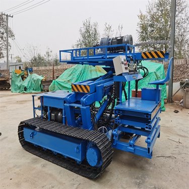 出售小型履带潜孔钻机，举高3米边坡加固 油电两用