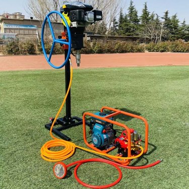 岳工50米便携式背包钻机岩心取样打孔机地质勘探内燃取芯