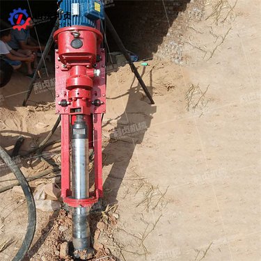 QKZ支架式凿岩机 3KW气电联动潜孔钻机 露天矿山开采水平钻孔机