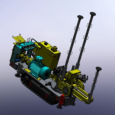 履带式全液压坑道钻机ZDY4800LPS型号双泵设计思路低转速大扭矩