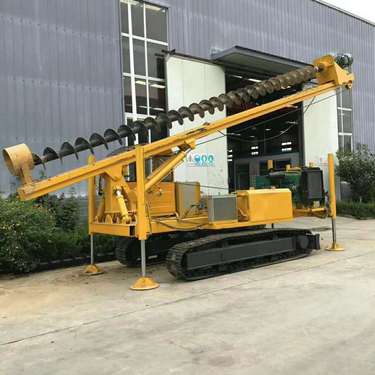 履带式长螺旋钻孔机 10米15米抗浮锚杆钻机生产厂家