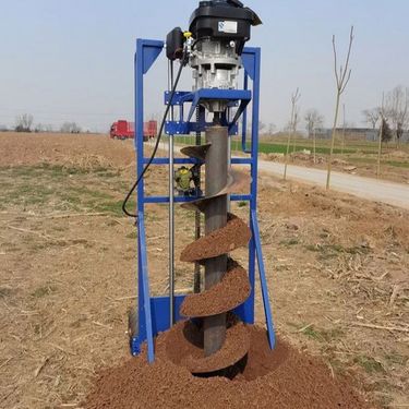 螺旋式手扶地下打洞机 捷亚款 JYD-196A光伏立柱钻孔机