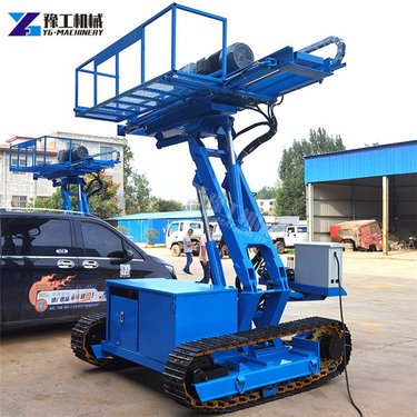 履带式锚固钻机护坡打孔钻车柴动自行走液压旋转基坑支护锚杆钻机