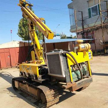 择众 小型履带式潜孔钻机 矿山打孔气动冲击支架式潜孔钻 转动灵活