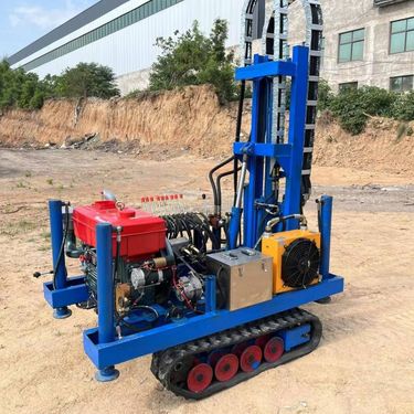 履带式全液压坑道钻机 伸缩式全自动钻孔机 小型爬山虎螺旋打桩机