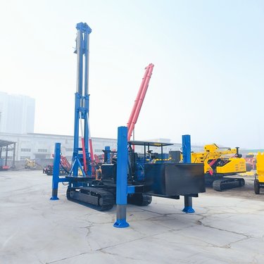 45KW动力电机6米长螺旋 履带自行走基础桩打桩机 桥梁建设锚杆钻机