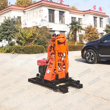 50型地质勘探取样机 钻岩石孔小型钻机 履带螺旋钻孔机全自动打井机