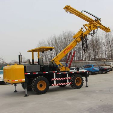 隧道锚固钻机 凿岩台车 多功能螺旋钻机 山地岩石打桩钻机