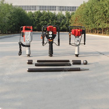 轻便式地质取土钻机 孔道成型螺旋钻取芯 便携式泥土壤取样机