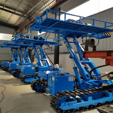 基坑式护坡锚固钻机 郭工机械小型护坡钻机 高举升隧道锚杆钻机