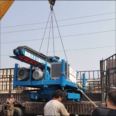 聚强 双管高压旋喷桩机 多功能履带抗浮锚杆钻机