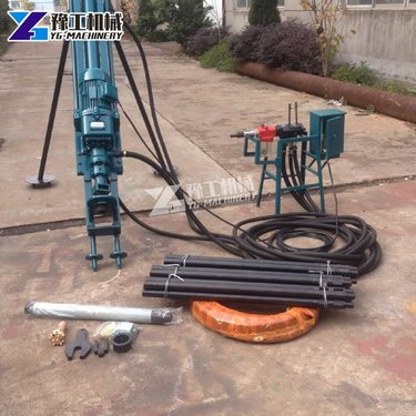 气动潜孔钻机小型矿山隧道开采轻便式潜孔钻车冲击式勘探爆破钻机