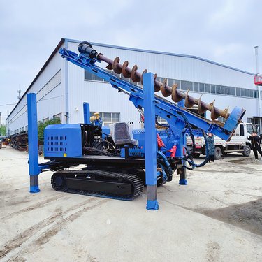 山地液压凿岩潜孔钻机 履带高低腿光伏安装打桩机 多规格动力头可选