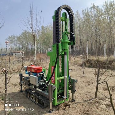 钢强 加固全液压打桩机 挖改钻机厂家 履带版钻注一体机 农用盖房
