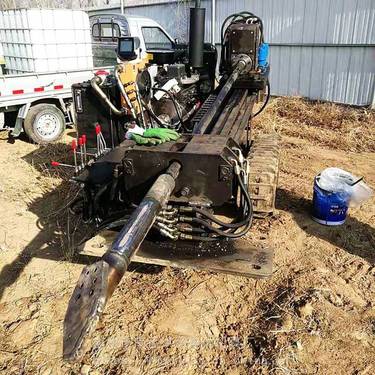 宁夏 小钻机 定向穿越钻机 水平液压打孔机 洪涛电力