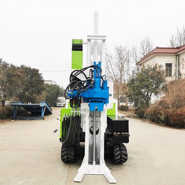 取土建井取水勘察机 30m 履带直推式土壤取样钻机 柴油液压动力