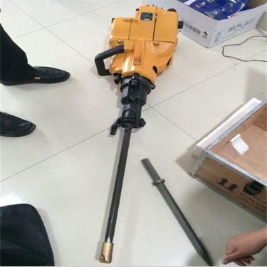 山西太原 可凿孔可破碎手提内燃式凿岩机 凿岩破碎小型YN27C手提汽油钻孔机重庆