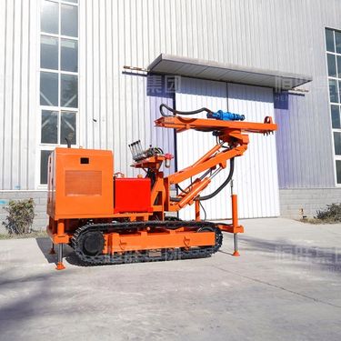 坑道隧道定制液压钻机可举升升降履带底盘恒旺